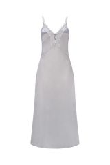 CURAAE Camellia Midi Dress in Silver