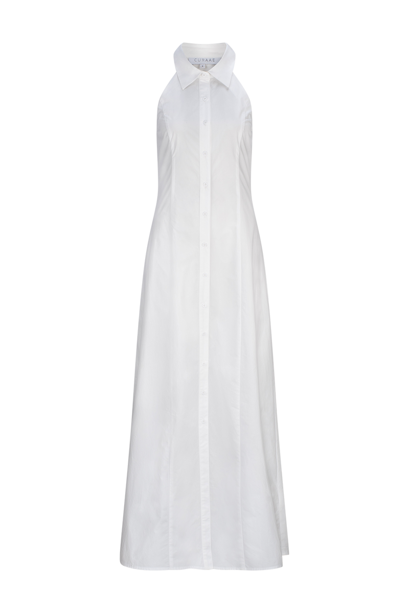 Chelsea Sleeveless Maxi Dress in White product shot