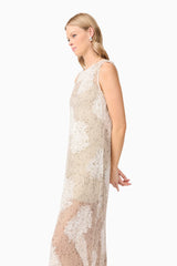 Samieka Crochet Maxi Dress side shot