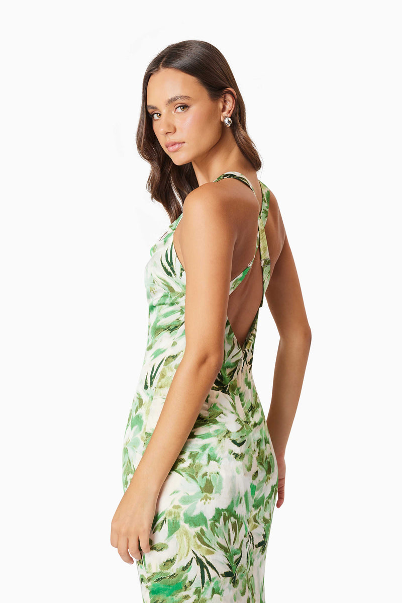 Georgia Cocktail Maxi Dress In Green