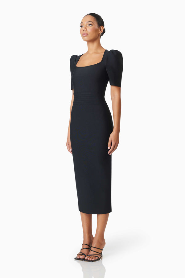 Neoma Midi Dress in Black