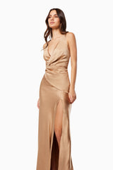 Junia Dress in Gold