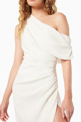 Isadora Off The Shoulder Maxi Gown in Ivory