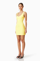 Nola Party Dress Yellow