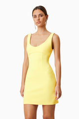 Nola Party Dress Yellow