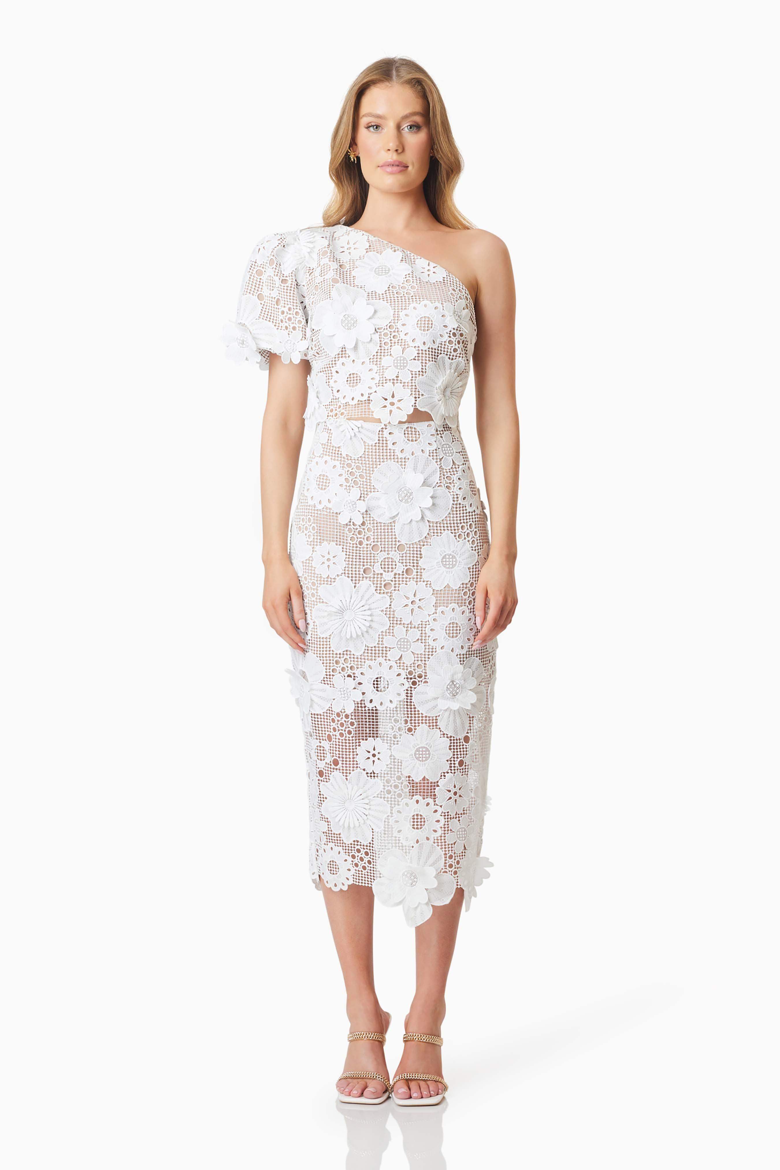 Autumn Two Piece Set In White  Elliatt