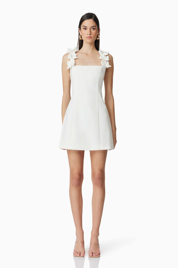 Celia Mini Dress in White