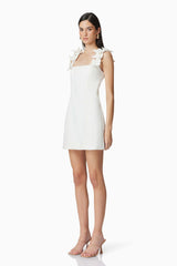 Celia Mini Dress in White