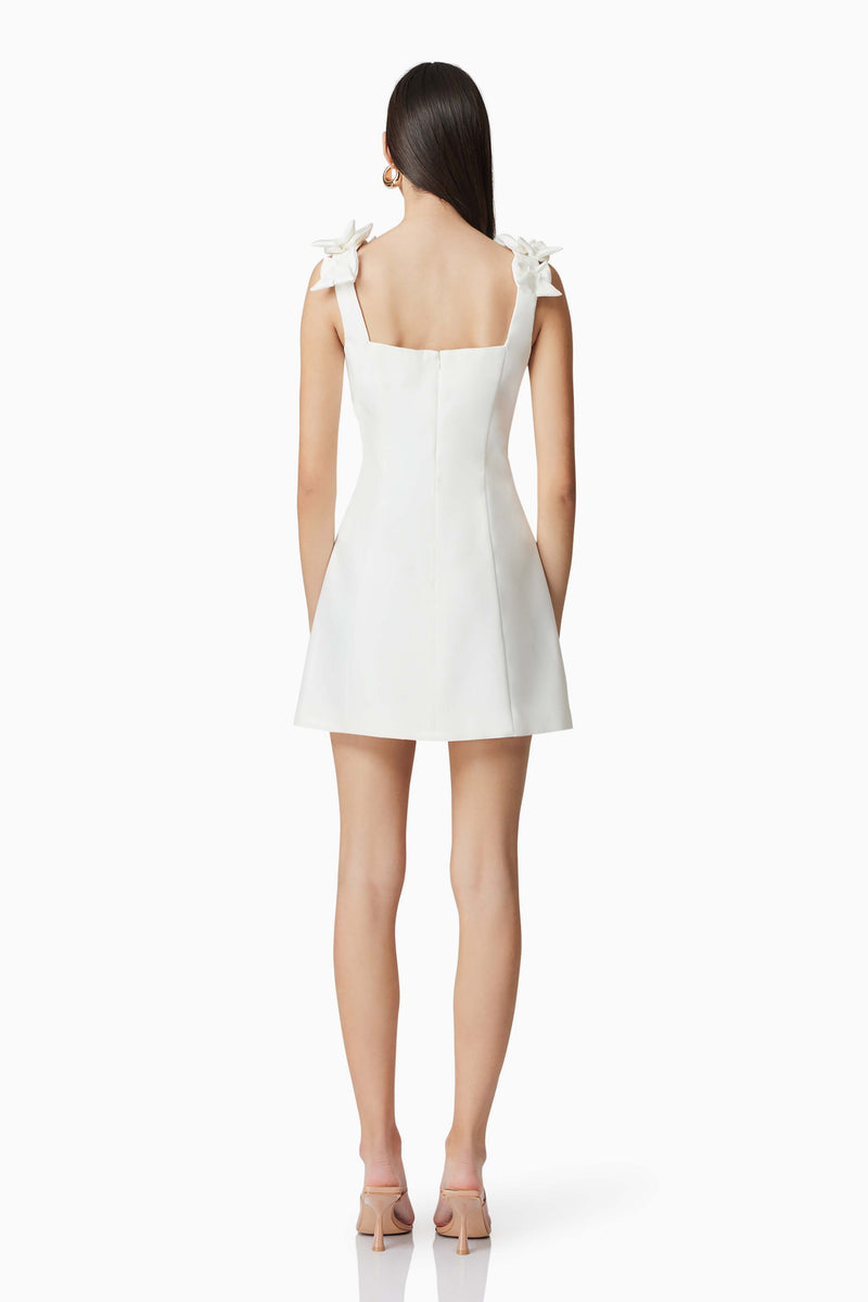 Celia Mini Dress in White