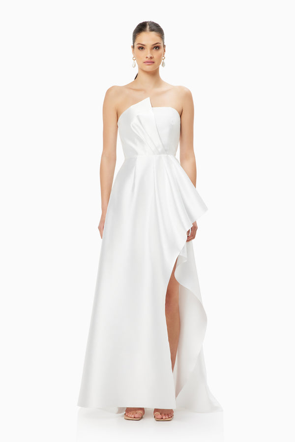 Protea Gown In White