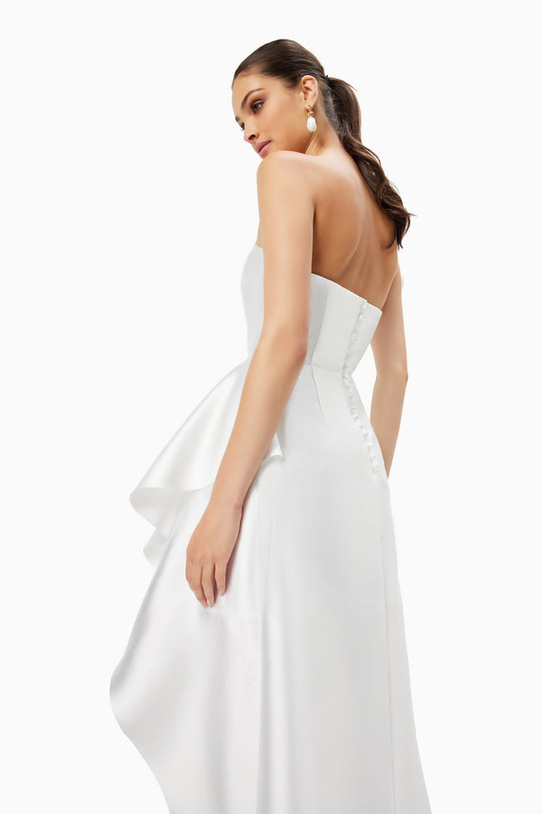 Protea Gown In White